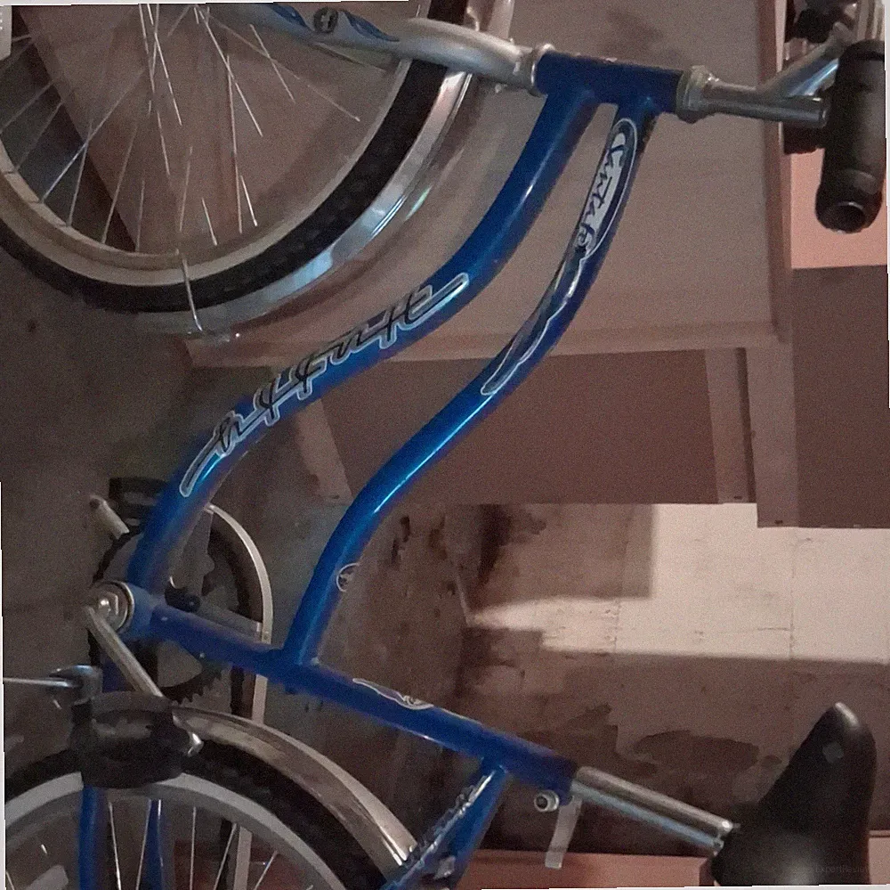 Huffy 26in Cruiser Bike Blue/Silver Cruiser Bar w/ Reflectors